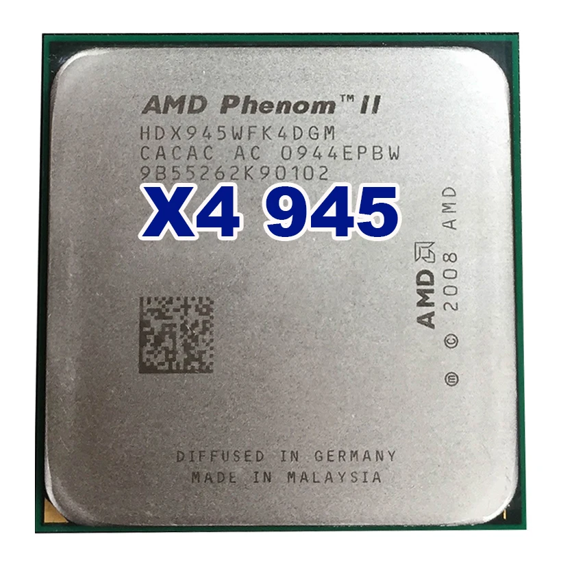 Официальный процессор AMD Phenom II X4 945 процессор 3,0 GHz Socket AM2+/AM3 938pin L3/6 M четырехъядерный 95W