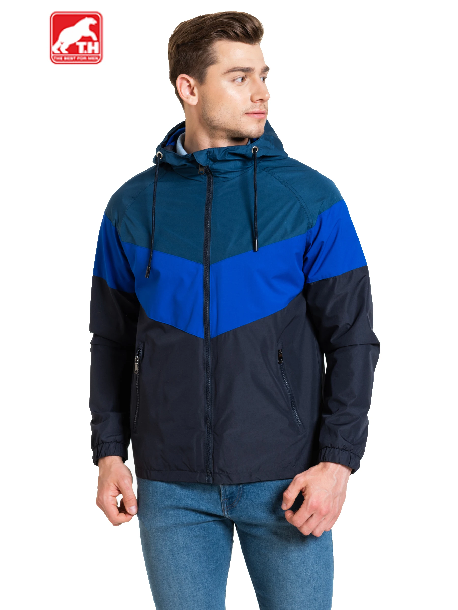 Jackets Т&Н C030-020503 Men\'s Clothing windbreakers for men  cloak jacket coat parkas hooded
