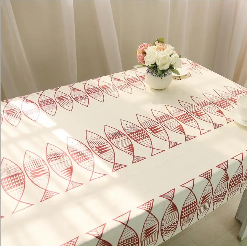 Nappes De Dessin Anime De L Europe Couverture De Table Rectangulaire En Coton A Motif De Poisson Nappe De Table Pour La Maison Nappe De Table Pour Mariage Aliexpress