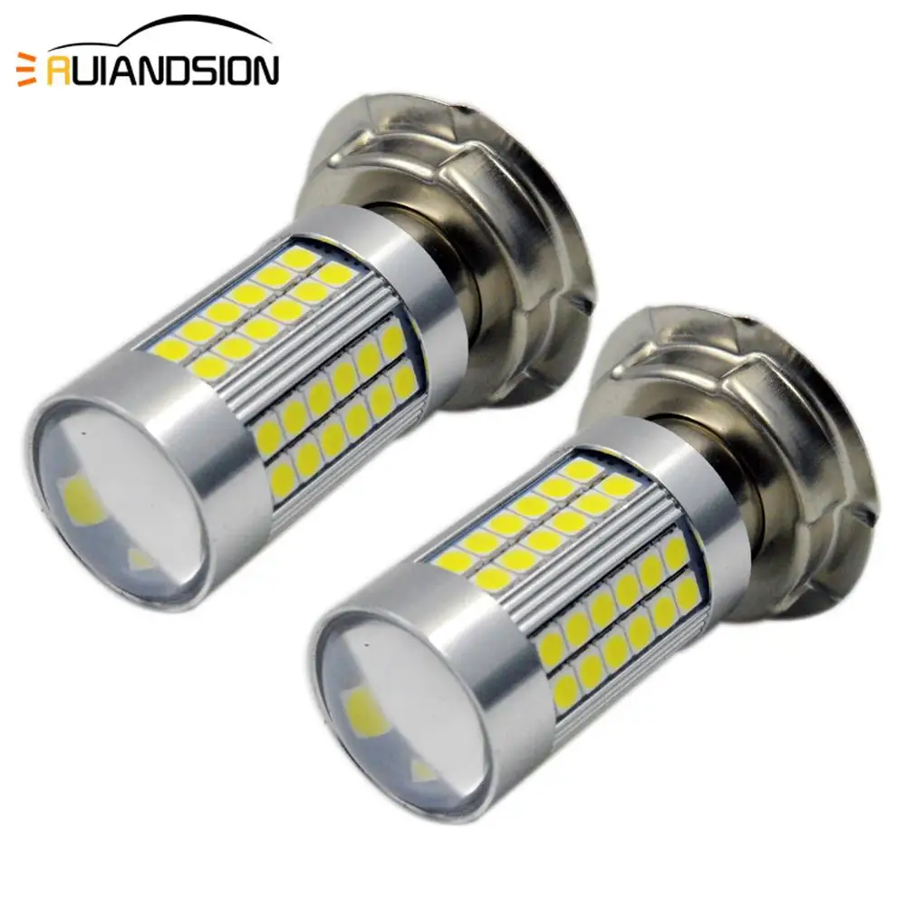 2 шт. Белый DC 6 V 12 3 W DRL P26S 3030 66smd светодиодный свет для мотоцикла Мопед ATV ДВИГАТЕЛЬ