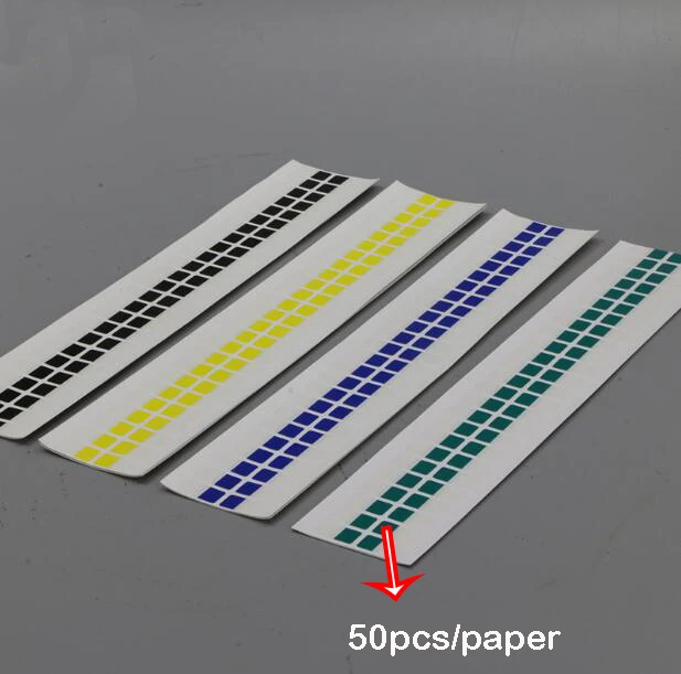 5000 шт./компл.(50 шт./бумаги); 4 цвета; Потяните ленту легко рвущаяся наклейки на разрыв ОСА ламинатор из алюминиево-магниевого сплава пленка разрыва пленки