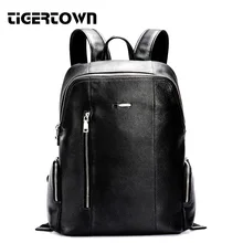TigerTown модный мужской рюкзак из натуральной яловой кожи для ноутбука, сумки для путешествий, школьные водонепроницаемые сумки-мессенджеры
