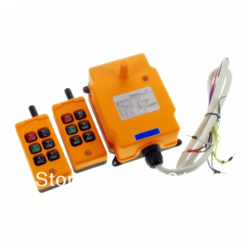 

415VAC 2 Transmitters 2 Motions 1 Speed Hoist Crane Truck Remote Control System CE