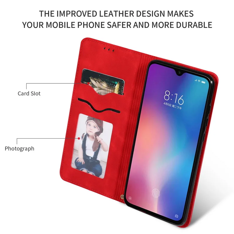 Магнитный Флип-кошелек чехол для телефона для Xiao mi Red mi Note 7 6 Pro Ретро Держатель для карт кожаный чехол для Xiaomi mi 9 SE чехол для книги s