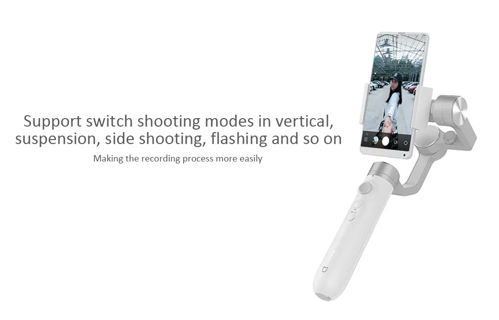 Xiaomi Mijia 3 х осевой ручной шарнирный стабилизатор 5000 мАч батарея для Экшн камера и