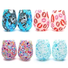 Силиконовые бутылки Красного вина портативные бутылки Красного вина экологически чистые анти-осенние противоскользящие чашки воды Складные красочные резервуар для пива