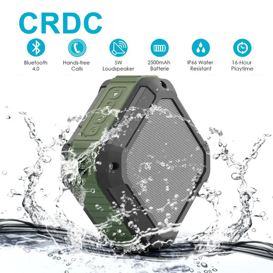 2017 Best crdc 4.0 Bluetooth Динамик MP3 плеер IP65 Водонепроницаемый пыле падения сопротивления