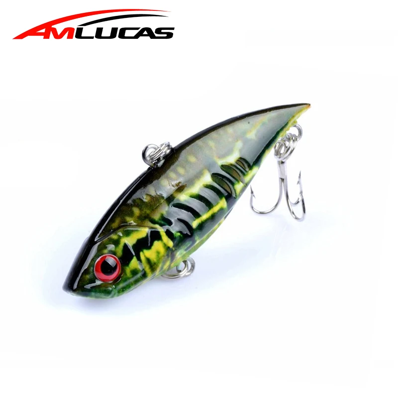  2018 New Vibration Fishing Lure Hard Plastic Artificial VIB Winter Ice Fishing Pike Bait Tackle Isc