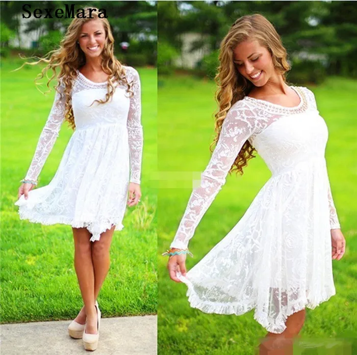 short-casual-country-wedding-dresses-with-long-sleeves-crystal-neckline-knee-length-full-lace-wedding-gowns-short-beach-bridal-dress-2017