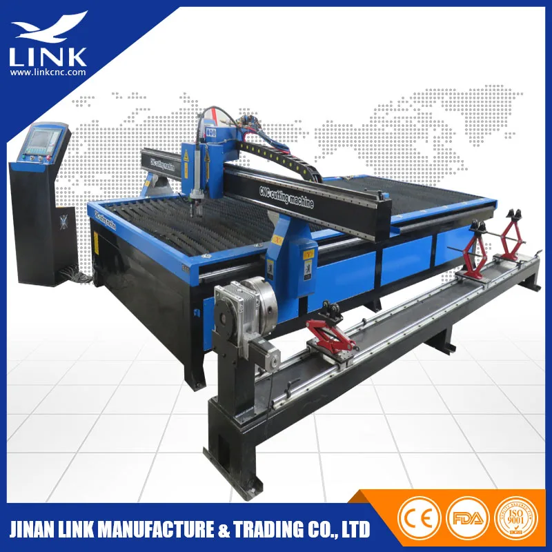 

Most popular 2018 Cnc Metal plasma Cutter Cutting Machine with rotary axis for pipe sheet tube board