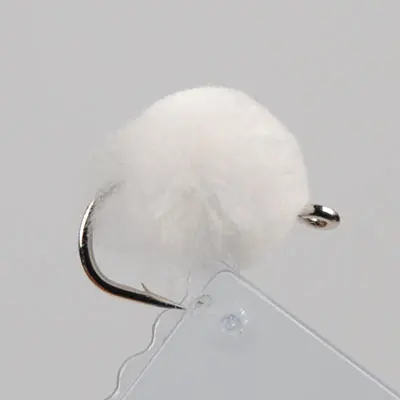 ICERIO 9 шт.#12 микро яйцо форель муха имитирующий лосось косуха Glo-bug форма муха форель рыболовные приманки - Цвет: White