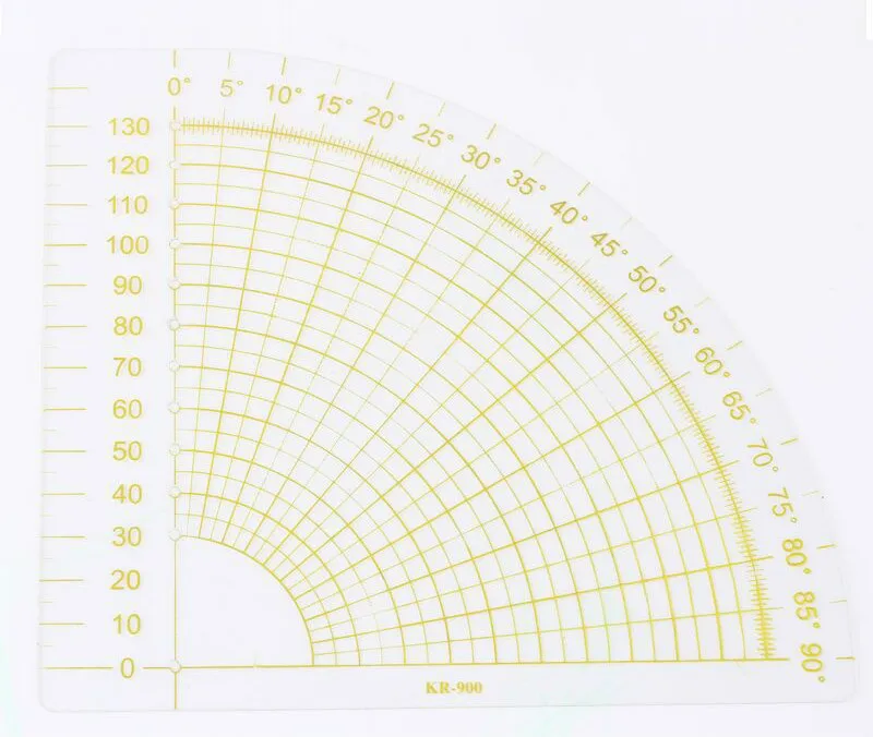 Лоскутная линейка для скрапбукинга, прозрачный акриловый плотный веер, форма для шва ног, линейка для художественного Ремесла, бытовой портной, швейные инструменты