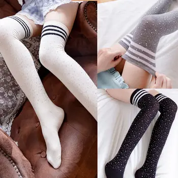 

Fashion Women Lady Winter Warmer Knitted Over knee Stockings Long Boot Thigh-High Warm Stretch Stockings