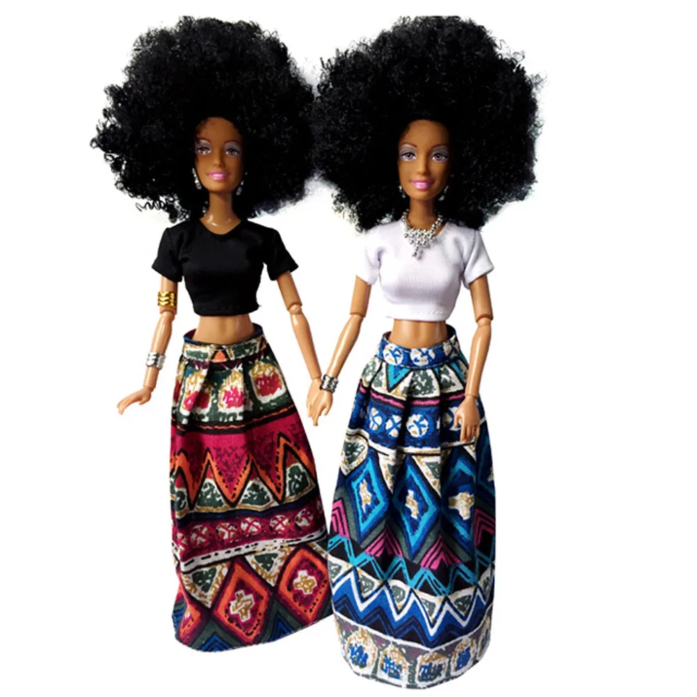 Детские куклы для девочек, детские подвижные шарниры, африканская кукла, игрушка, черная кукла, лучший подарок, Toy17Nov29