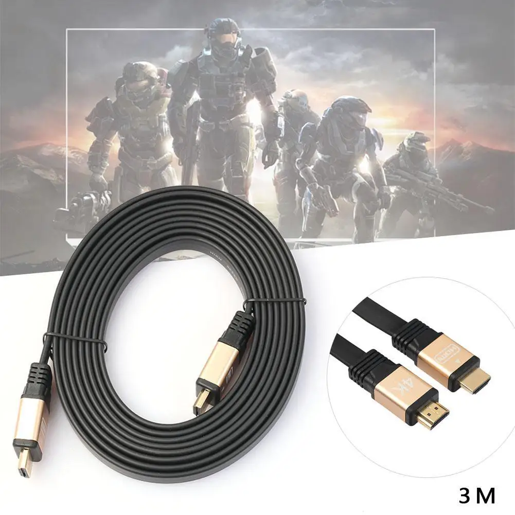 HDMI Cable v2.0 Gold Full HD 3D 1080p 2160p 4K ARC Lead 3