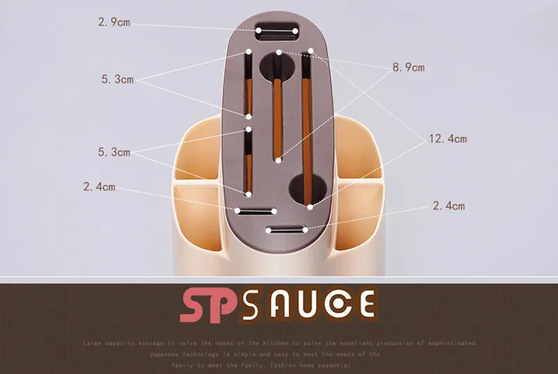 Креативный пластиковый держатель для кухонных ножей, Многофункциональный кухонный нож, керамическая вилка, стойка для хранения ножей, вставленный блок ножей