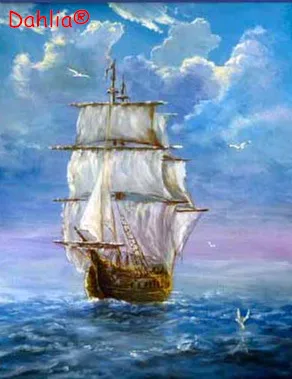 

Big picture Scenery Arts Needlework Embroidery DIY DMC Cross Stitch Kits Crafts 14CT Unprinted Home Decor Handmade