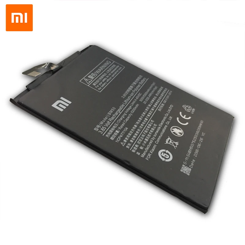 Сменный аккумулятор Xiao mi для Xiaomi mi Max 2 II Real 5200/5300mAh BM50 Аккумуляторы для мобильных телефонов Wth Бесплатные инструменты