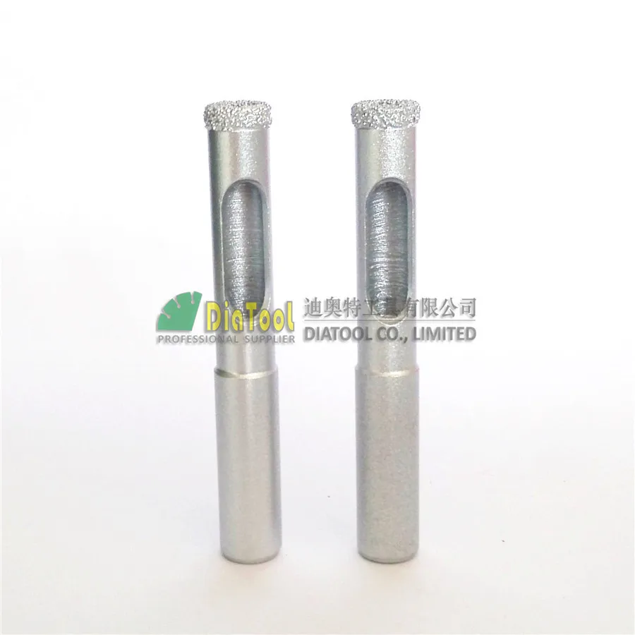 Diatool 2 шт. диаметр 10 мм вакуумной пайки diamond core bits с круглым хвостовиком сухой или