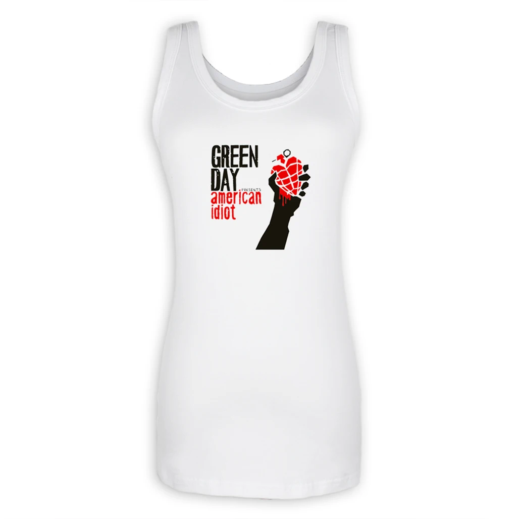 GREEN DAY American Idiot Tank Top Women Bring Me The Horizon Band Death Metal Metalcore Girl