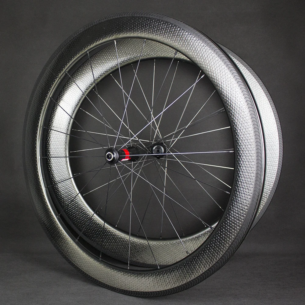 Clearance 2019 Swiss Aerodynamic Dimple Carbon Road Wheels Hubs 240 DT and Flat Spokes Showstopper Brake Track Free Stickers 6