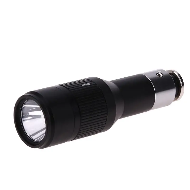 

Rechargeable CREE Q5 LED Flashlight Car Vehicle Charging Mini Pocket Torch Light 1 Mode with Built-in Car Charger