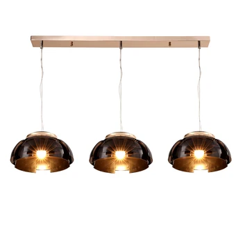 

Modern Iron pendant lights creative restaurant bar industrial clothing bookstore lighting pendant lamps black 3 heads ZA FG880