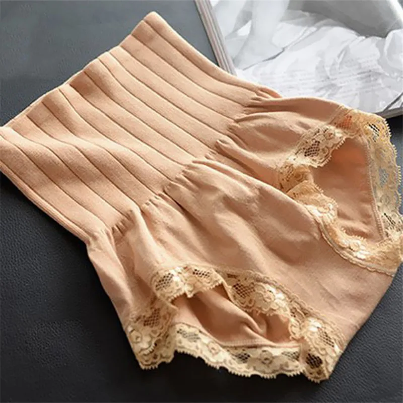 Japanese Seamless High Waist Briefs Abdomen Warm Wig Hip Fat Burning