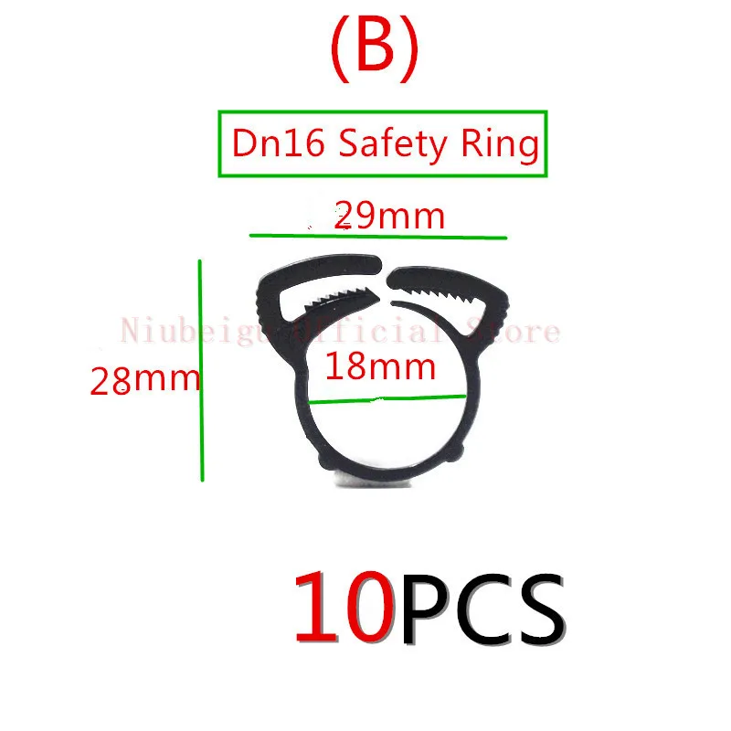 10 шт. Dn16 спасательное устройство для скалолазов зажим для подвешивания для трубопровода LDPE метрические фитинги для трубки теплицы Оросительная арматура микро орошения