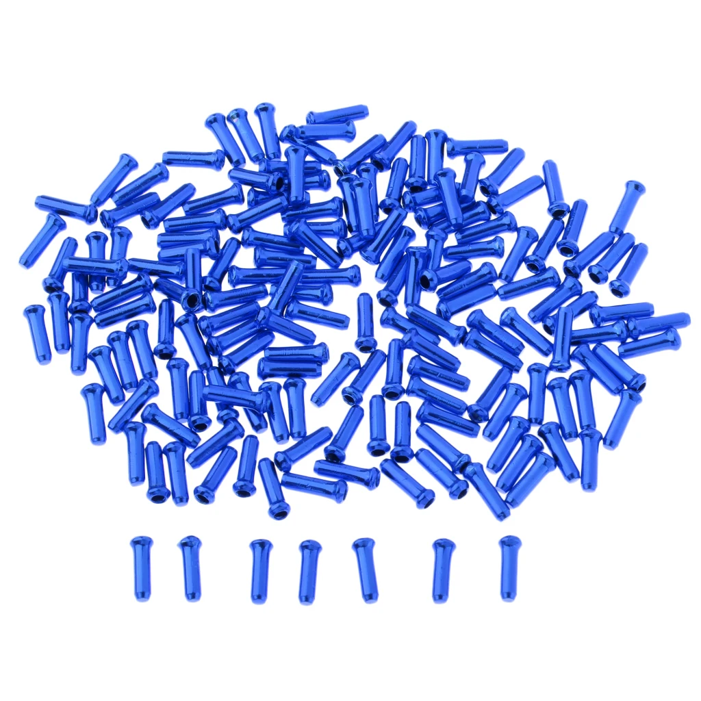 Pack of 500 Brake Cable Tips Alloy Wire End Crimps Length 11mm Road Mountain Bicycle Bike Brake Tips Shifter Bike Cable End Caps