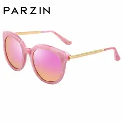 PARZIN Для женщин солнцезащитные очки поляризованные ремесленных бренд классический дизайн ретро цветочные TR90 защитная рамка анти UV400