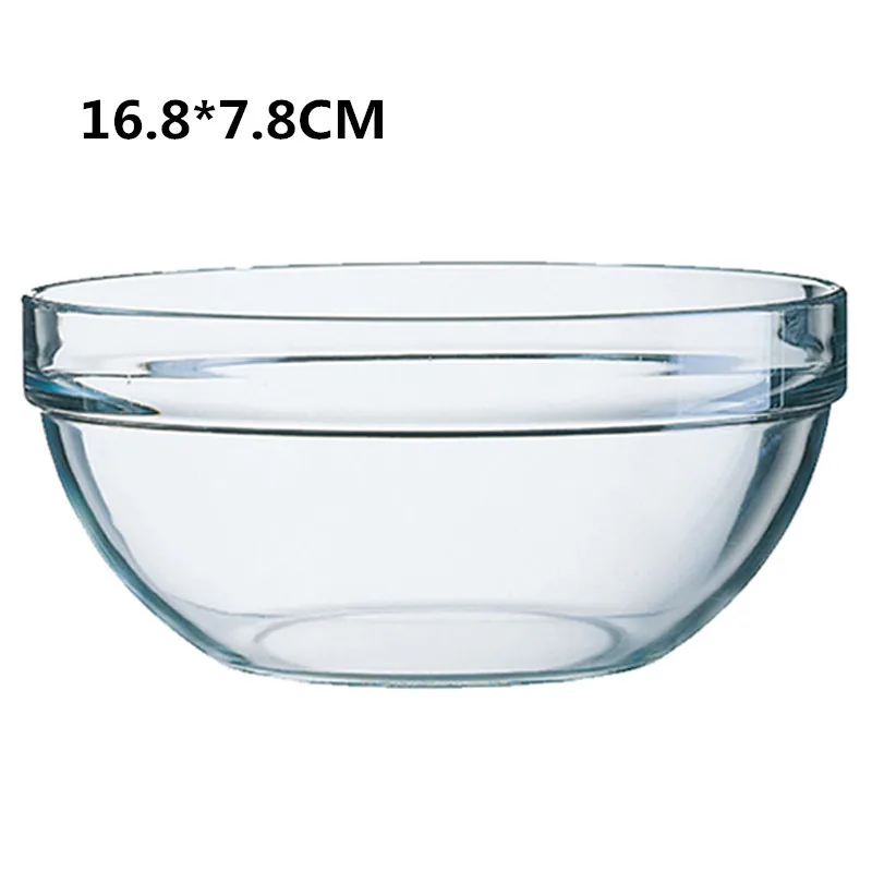 High Quality7.8*16.8cm Transparent Salad Bowls Kitchen Utensils Glass