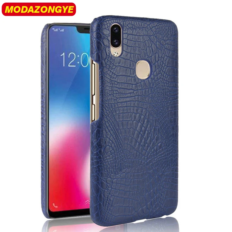 Vivo V9 чехол Обложка 6 3 дюйма Роскошная на заднюю панель из искусственной кожи для