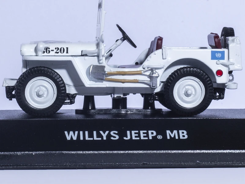 

WILLYS JEEP MB UNITED NATIONS UNIES UN 1/43 Greenlight Diecast Car Model Limited white