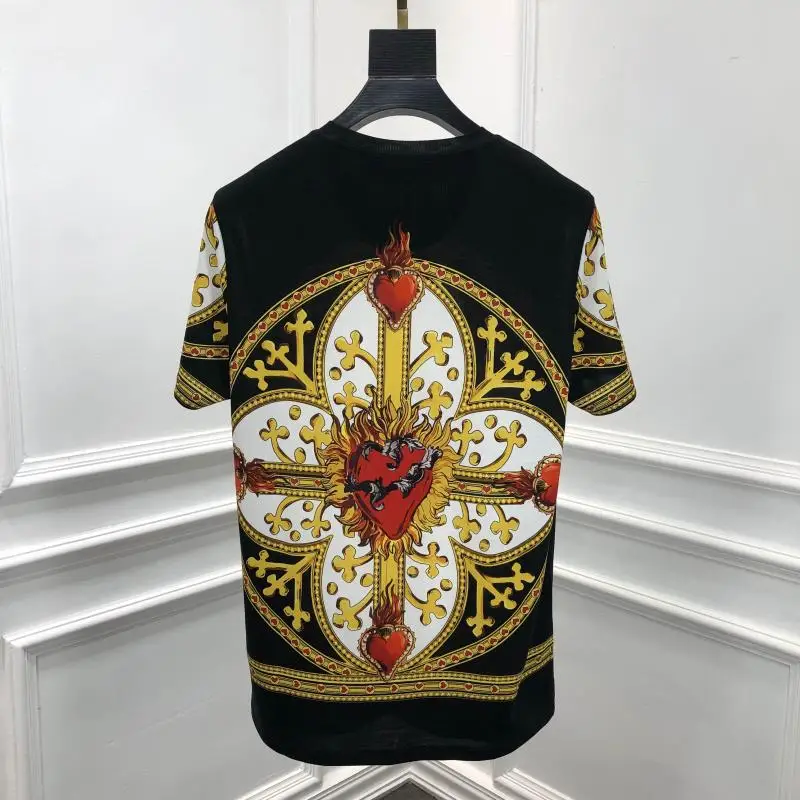 Осень 19fw новые модные футболки Корона печать футболка для мужчин хлопок известный бренд одежда Топ Ретро
