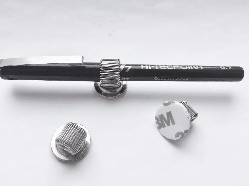 

3 Pieces Single Metal Pen Holder - 3M Self adhesive - Stick on - Nurse - Doctor