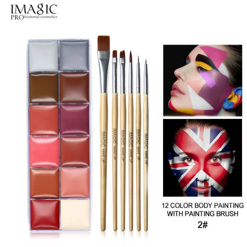 

IMAGIC Professional Face Body Oil Painting Football Match World Cup Soccer Fans Flag Painting Makeup Paint Art Painting Tools
