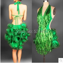 Латинский танцевальный костюм для пожилых, сексуальный, Глубокий V ремень, блестки латунь, танцевальное платье для женщин, конкурс латиноамериканских танцев, платья