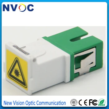 

30Pcs/Lot,SC/APC Singlemode Simplex Shutter Fiber Optic Adapter,SC APC Shuttered Fiber Telecommunication Level Adapter Connector