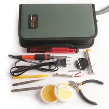 12 в 1 Сварочный припой паяльник набор наконечников с железной подставкой припой отпайки плоскогубцы Пинцет для ремонта