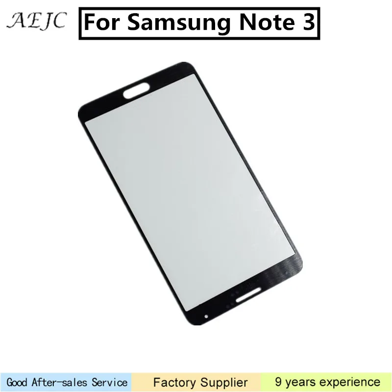 Для Samsung Note3 LCD Передний сенсорный экран Стекло Внешний объектив для Galaxy Note 3 N900 N9005