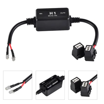 

H1 Car LED Headlight Canbus Decoder Load Resistor Error Free Canceller Anti Flicker