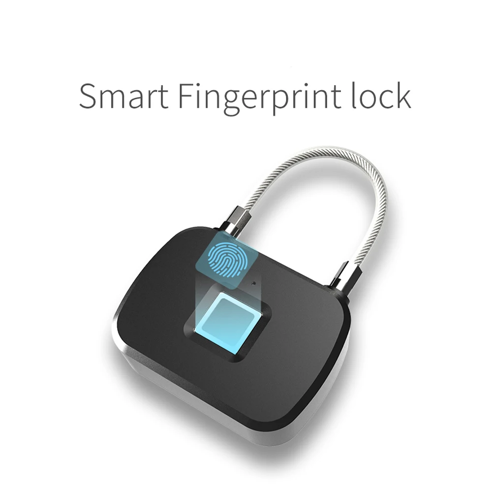 

USB charagable keyless door lock safe fingerprint padlock waterproof IP65 lock Storage box/ Mailbox/cabinet/cupboard lock