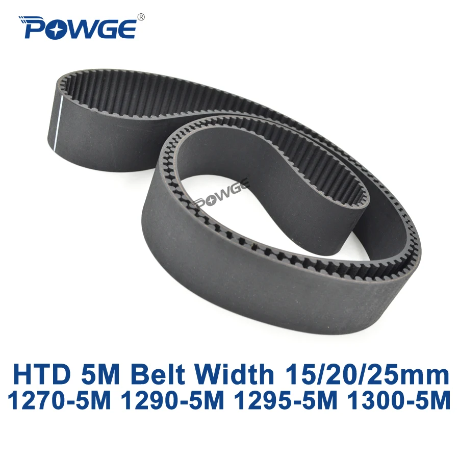 500-5M HTD Timing Belt 100 Teeth Cogged Rubber Geared Closed Loop 15mm Wide