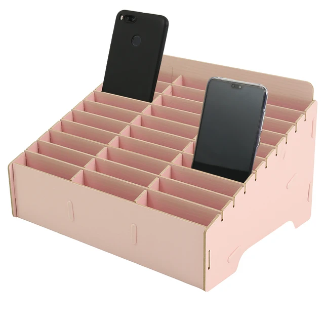 Buy Wooden mobile phone management storage box