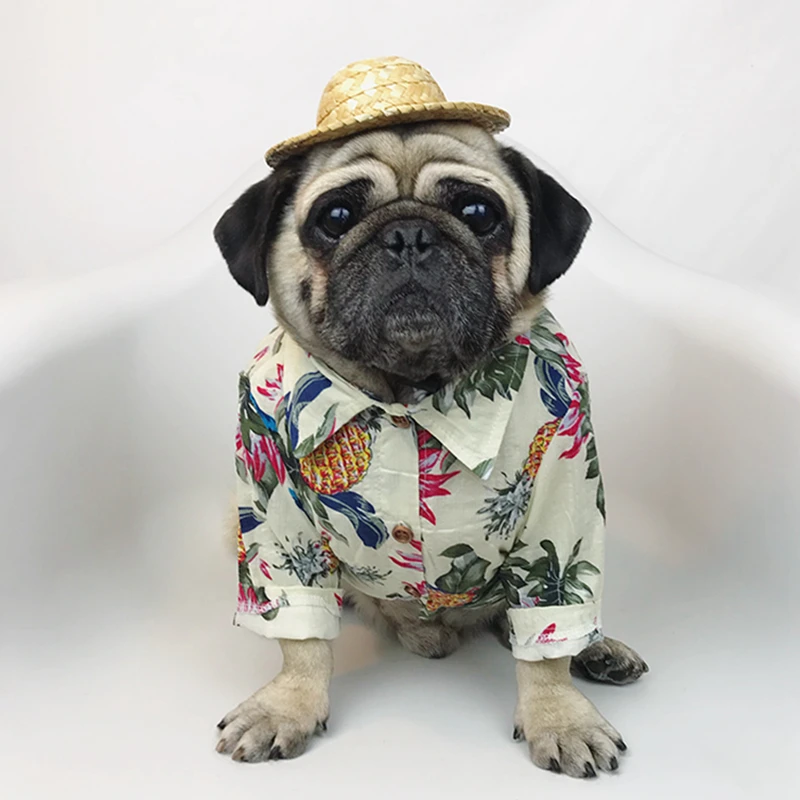 [Магазин MPK] Гавайская футболка для собак в 4 вида конструкций, крутая Одежда для собак, летняя одежда для собак, доступно 7 размеров