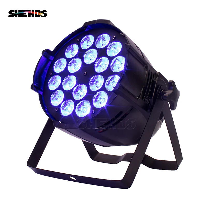 Светодиодный прожектор RGBWA + UV 6 в 1 из алюминиевого сплава 18x18 Вт 4 шт.|stage light|led par