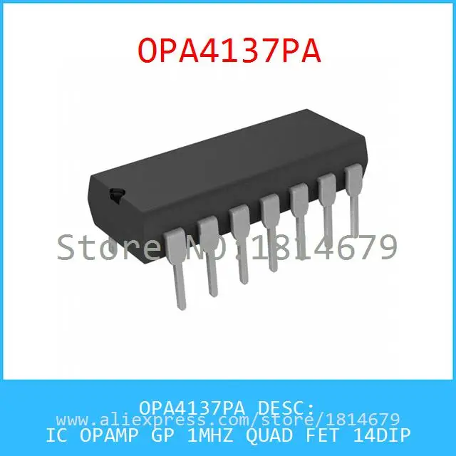 Бесплатная Доставка 1 Шт./лот OPA4137PA IC ОПЕРАЦИОННЫЕ УСИЛИТЕЛИ GP МГЦ QUAD FET 14DIP 4137 OPA4137 |