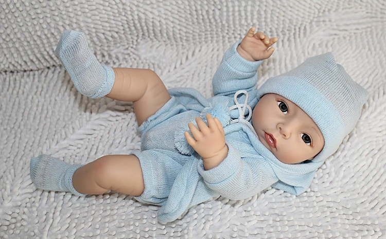 Новый стиль силикона Reborn Baby Куклы с одеждой реалистичные детские Кукла реборн Игрушечные лошадки для детский подарок кукла 40 см