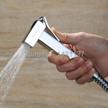 

Brass chrome shattaf Women Hand held Bidet Hot Cold Shower set Mixer Portable bidet spray faucet with 1.5m hose ducha higienica
